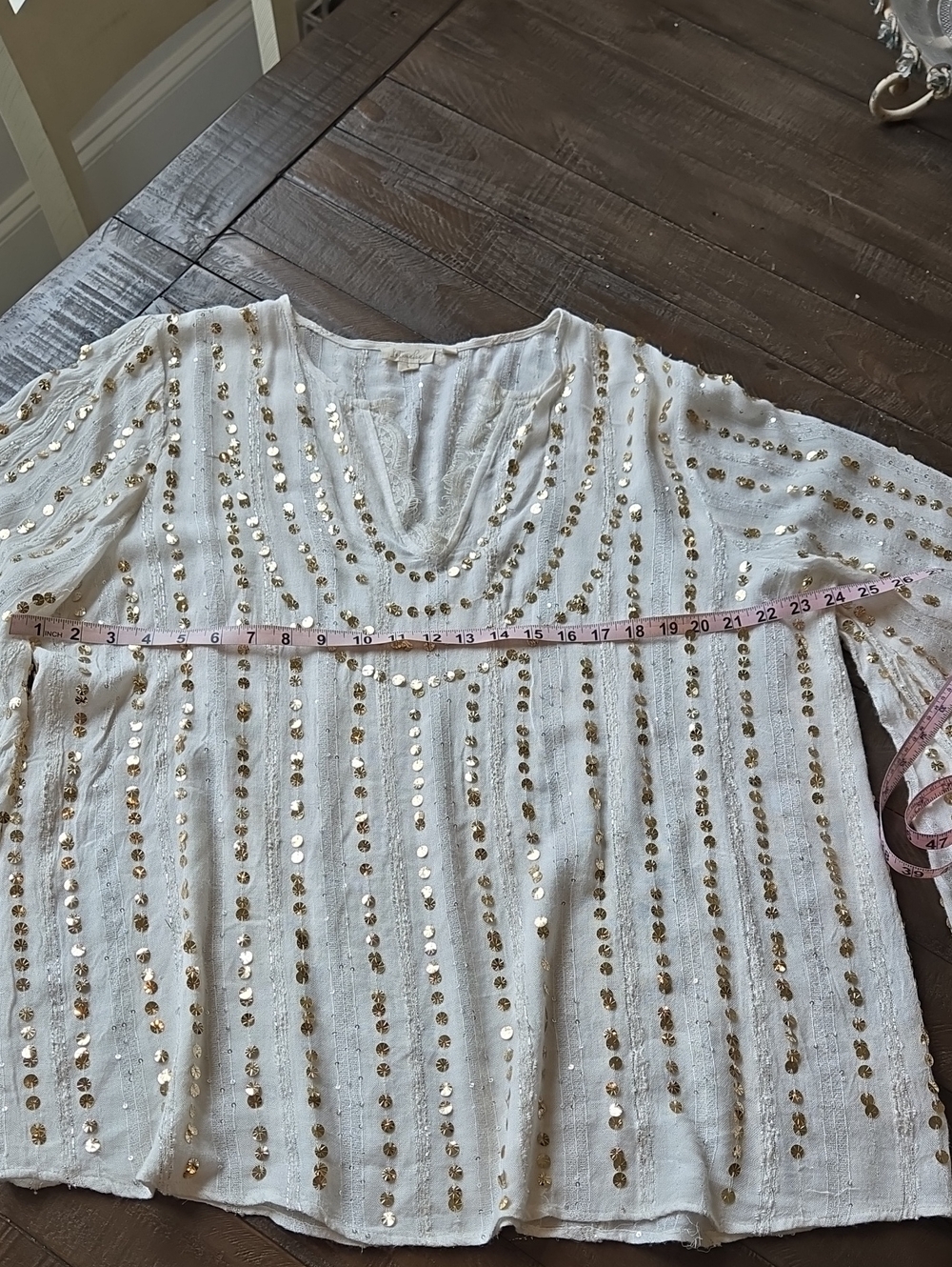 Anthropologie Let Me Be Embellished Top - Picture 6 of 11
